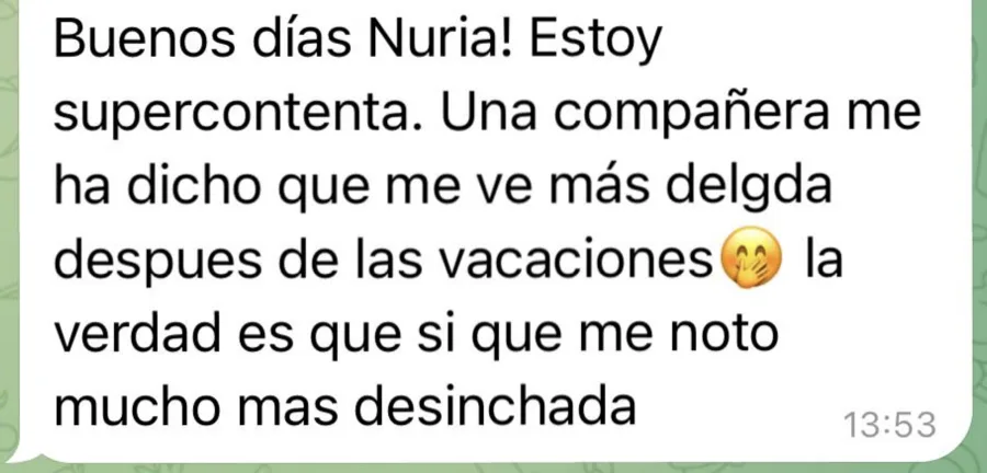 Comentario de clienta